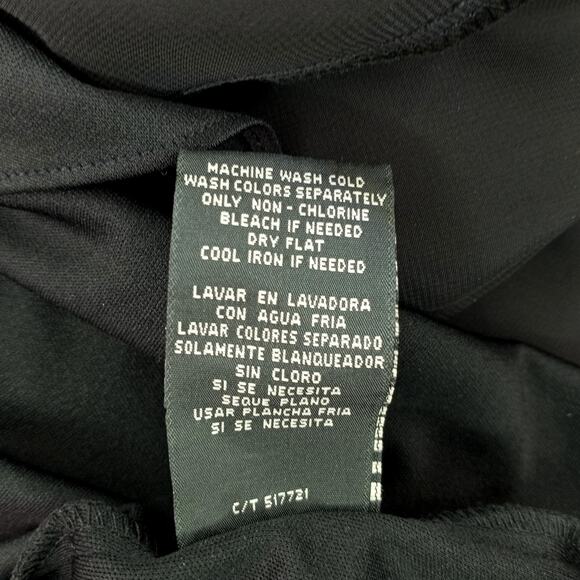 Gabby Skye Black Sleeveless Deep V Neck Velour Detail High-Low LBD Dress 4 NWT - Picture 8 of 12